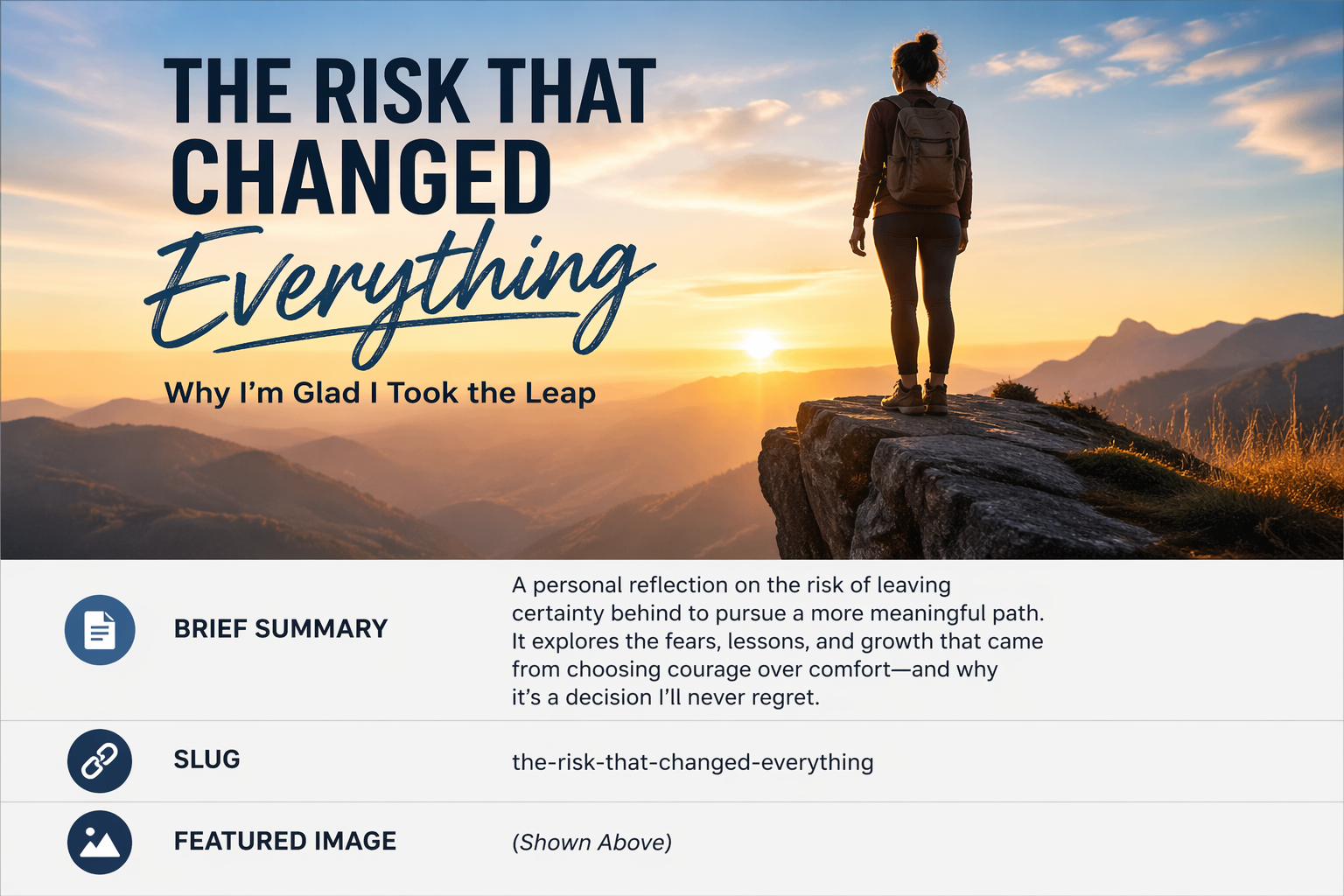 The Risk That Changed Everything: Why I’m Glad I Took the Leap